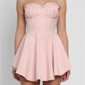 LEAU Genoa Corset Flare Mini Dress